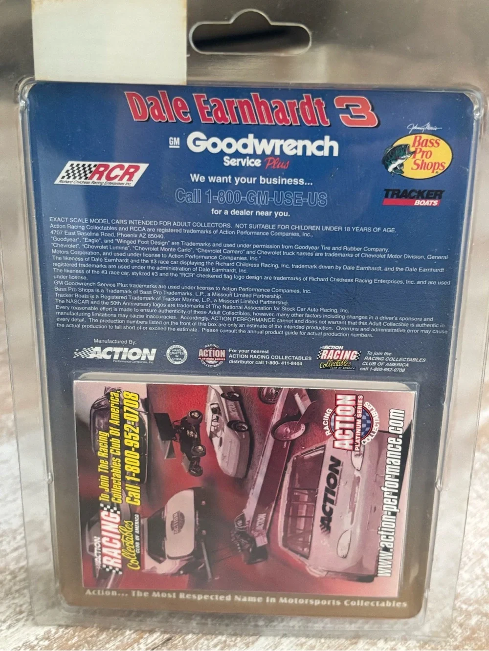 Dale Earnhardt #3 Bass Pro Shops 1998 Monte Carlo 1:64 Action Racing Collectible